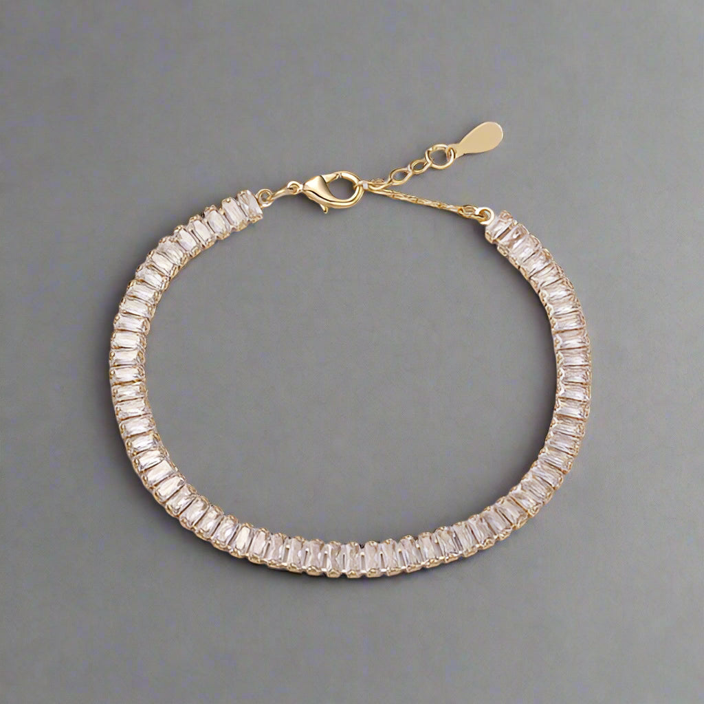Baguette Stone Tennis Bracelet