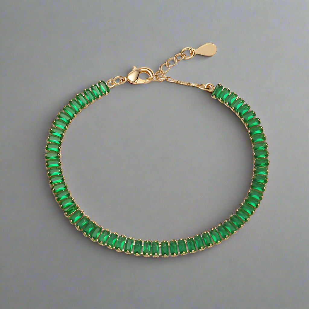 Baguette Stone Tennis Bracelet
