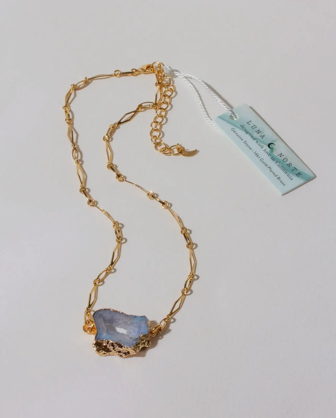 Boho Balance Pendant - Blue Agate