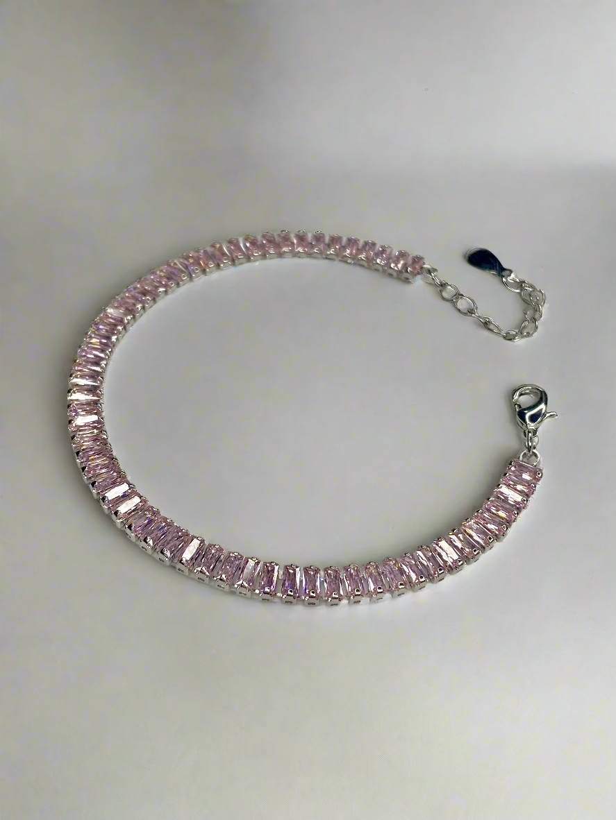 Baguette Stone Tennis Bracelet