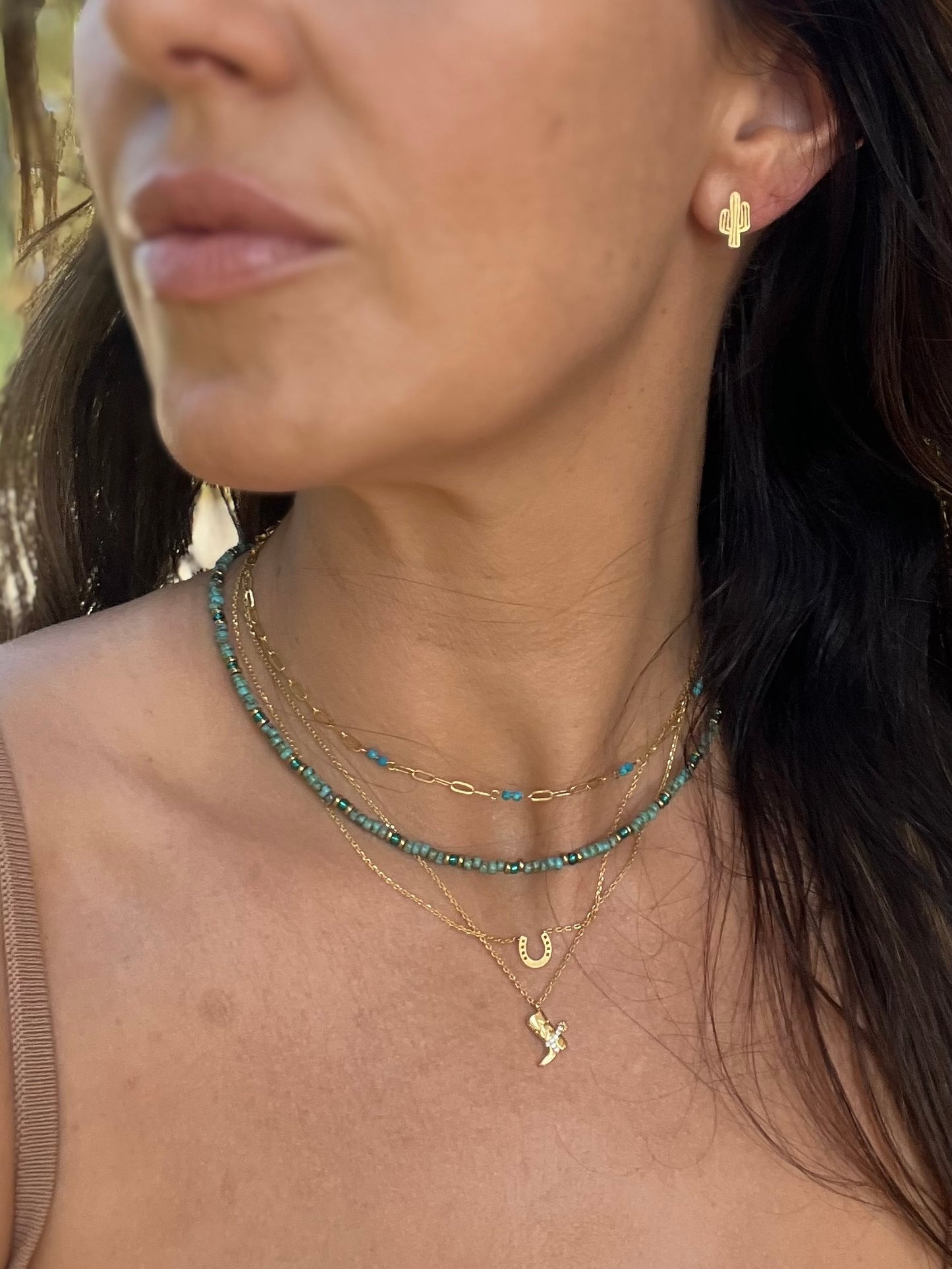 Howdy Cowboy Boot Necklace