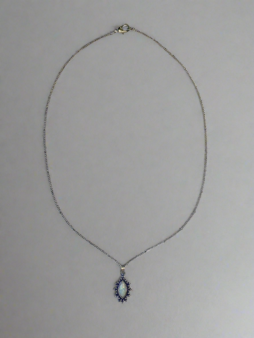 Studded Opal Necklace