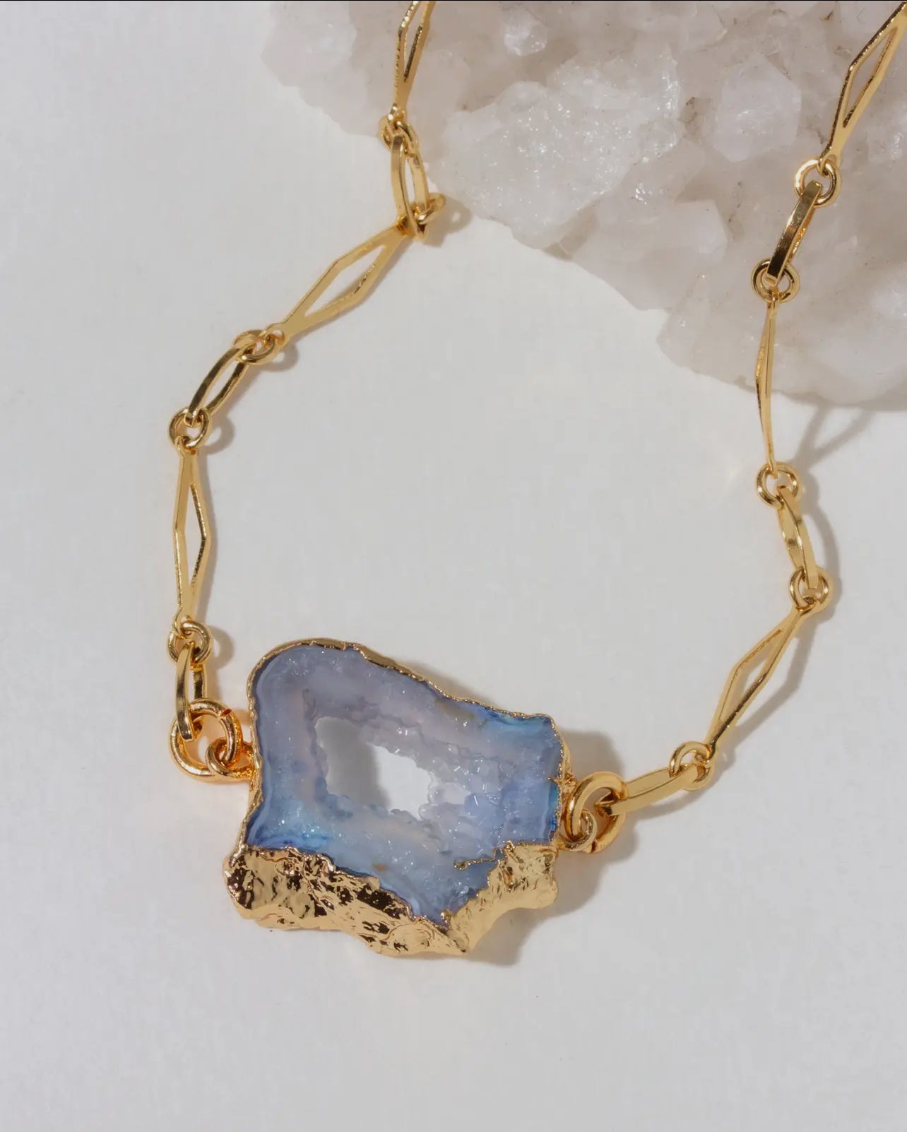 Boho Balance Pendant - Blue Agate